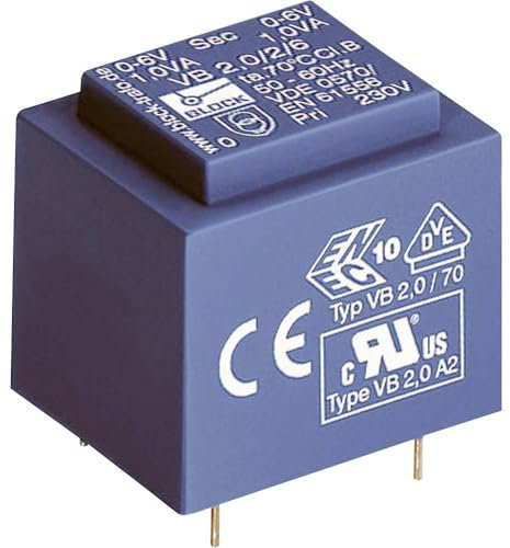 Block VB 1,2/1/12 Trasformatore per PCB 1 x 230 V 1 x 12 V/AC 1.20 VA 100 mA