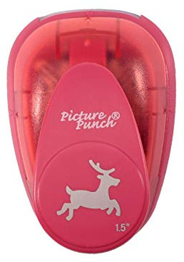 Vaessen Creative Perforadora de Papel, Ciervo, Talla L, Para Proyectos DIY, Scrapbooking, Creación de Tarjetas y Más