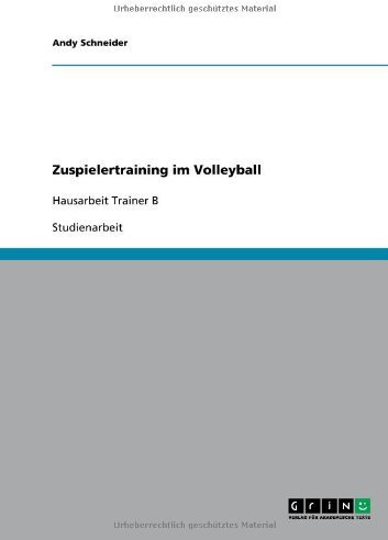 Zuspielertraining im Volleyball