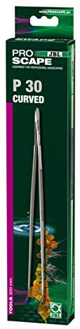 JBL ProScape Tool P curved 61550 Abgewinkelte Pinzette für Pflanzen und Aquariendekoration, curved (30 cm)