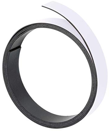 Franken GmbH M805-09 - Magnetband, 100 cm x 20 mm, Stärke: 1 mm weiß