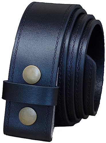 Ashford Ridge Echtes Leder 40mm Druckknopf Gürtel Ohne Schnalle - Schwarz oder Braun