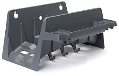 REHAU Wandschlauchhalter aus Kunststoff, Schlauchhalter mit praktischen Haken und Aufhangmulden