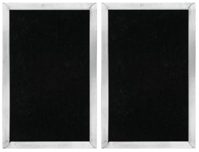 Carbon Range Hood Filter Replacement 5 x 7-3/4 x 3/8 - Pack of 2