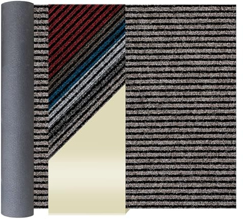 Primaflor Schmutzfangläufer Magnum | 200x150 cm | Beige | Meterware | 10,5 mm Höhe, Sauberlauf-Meterware mit Gel-Rücken, Zuschneidbare und robuster Schmutzfangmatte für Flur und Eingang