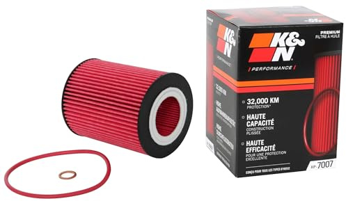 K&N Ölfilter - High Performance-Series kompatibel mit BMW, Ford, Landrover, Volvo (HP-7007), Rot | kompatibel mit BMW, Ford (HP-7007)