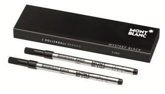 Rollerballmine Montblanc M schwarz, 2er Packung