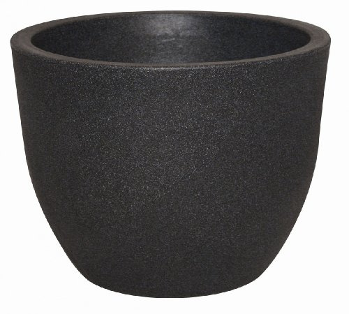 geli Thermo Plastic Pflanzkübel Rimini aus Kunststoff, Farbe:anthrazit;Durchmesser:30 cm
