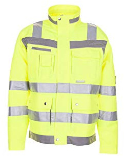 Planam 5601 Plaline Blouson für hohe Sichtbarkeit - Farbe: Gelb/Zink - Größe: 110