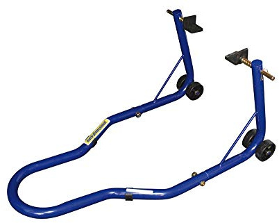 Moto Professional Motorrad Ständer Basic für hinten | BASIC Montageständer für hinten mit Rädern; L-Schwingenaufnahmen, optionales Zubehör 397-071 Gabelaufnahme für Prismabuchsen
