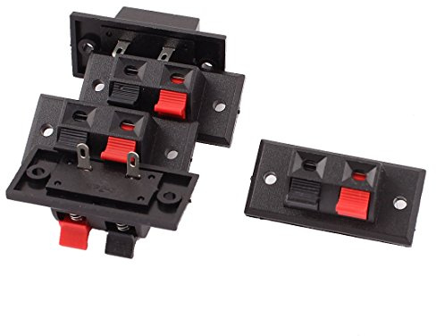 sourcing map 5stk. 2 Weg Push Release Anschluss Plattenverstärker Lautsprecher Klemme Block de