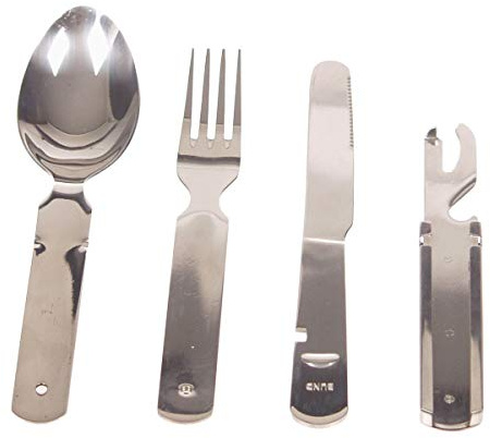 MFH Essbesteck Bw 4 Teilig Schwere Ausführung, Silber
