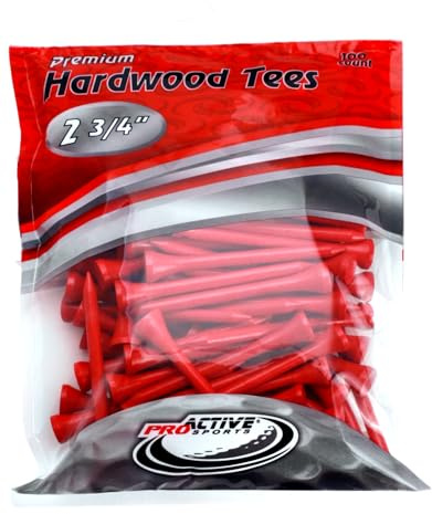 Proactive Sports 2 3/4-Inch Golf Tee (Pack of 100), Red