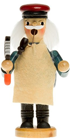SIKORA Räuchermännchen aus Holz Rääucherfigur Deko Weihnachtsfigur Verschiedene Motive - RM-C, Farbe/Modell:C08 blau - Schreiner, Höhe in cm:Höhe ca. 13.5 cm