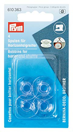 Prym 610363 Nähmaschinenspulen, Horizontalgreifer, 21, 2mm