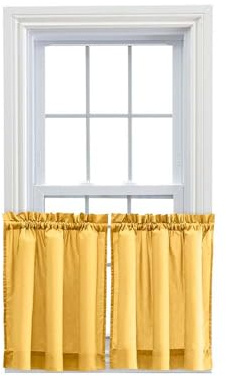 Ellis Vorhang Stacey Ballon Querbehang, gelb, 56 x 30 Tiers