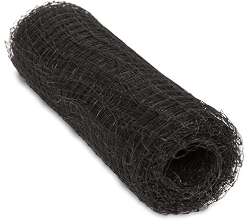 Windhager fågelskyddsnät fågelförsvarsnät trädnät ortonet skyddar fruktträd från fågelsprickor, maskstorlek 13 x 13 mm, storlek 10 x 4 m, svart, 06014