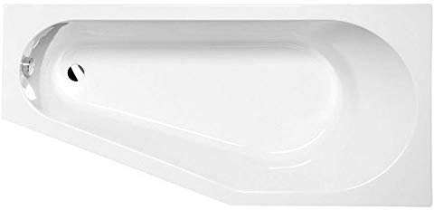 Polysan Badewanne TIGRA 170x80cm Weiß Acryl Rechteckig Modern Alkoven 205 Liter