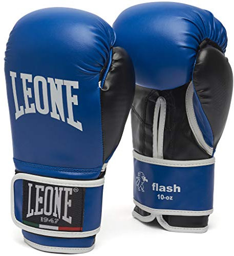 LEONE 1947, Flash boxningshandskar, Unisex vuxen, Blå, 10 OZ, GN083