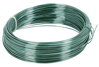 GREENGERS - Ficelles et Liens de Jardinage Pour Ligatures - Fil de Fer Gainé 50M Pour Clôture - Facile à Couper - Diamètre 0.8mm