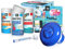 Höfer Chemie BAYZID® Pool Starterset 7-teilig - Wasserpflege durch Pool Chlor Granulat, PH Minus, Multitabs, Poolthermometer, Dosierer, Teststreifen und Poolfibel