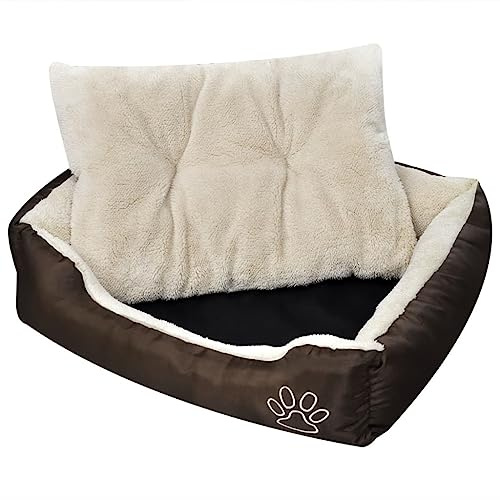 vidaXL Warmes Hundebett mit Polsterkissen XL