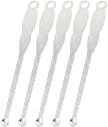 sourcing map 5 Stück Silber Blumen Druck Runde Ohrenlöffel Metall earpick Kürette de DE de