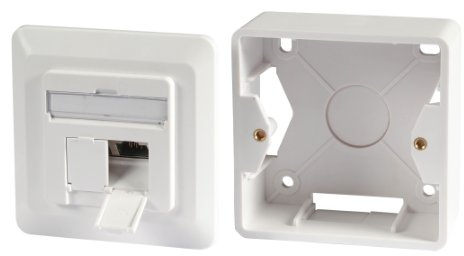 EFB Elektronik ET-25133AV5-R Steckdose 2 x RJ-45 Weiß - Steckdosen (2 x RJ-45, 6a, Weiß)