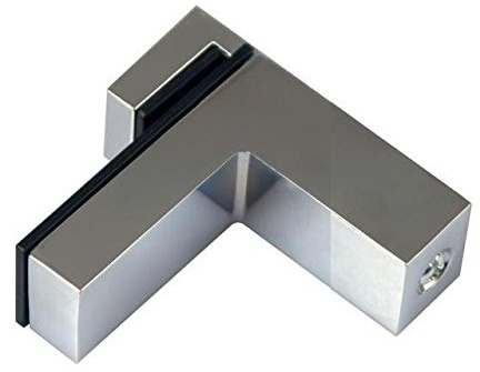 2x DESIGN Regalhalter Regalträger bis 30 kg Regal Aluminium Alu Chrom