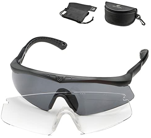 Revision Lunettes Militaires Sawfly Essential Kit – Lunettes Anti-buée, Tactique Militaire balistique et Protection des Yeux