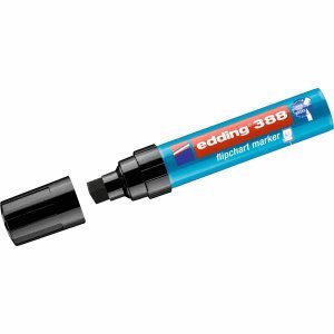 Edding 10 x Flipchartmarker 388 nachfüllbar 4-12mm schwarz