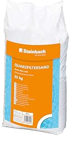 Steinbach Quarzfiltersand, DIN EN 12904 Körnung 0,4 - 0,8 mm, 25kg, 040020