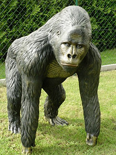 DEKO VERTRIEB BAYERN XXL Gorilla LEBENSGROß~AFFE LEBENSGRÖSSE Deluxe Gartendeko 130x 100x 110 cm~Gartendekoration