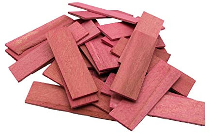 SILISTO Lot de 1000 cales de vitrage en bois 80 x 24 x 2 mm de couleur rouge – entretoises, plaquettes, cales d'écartement, cales de support en bois de hêtre (bois dur)