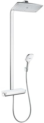 hansgrohe Raindance Select E 360 Duschsystem (3 Strahlarten) Weiß/Chrom