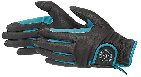 PFIFF 742128 Manique Femme, Noir/Turquoise, L