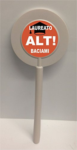 Regali Pazza idea Paletta in Plastica Alt Laureato Baciami - 30x10 cm - Plastica Resistente - Colori Vivaci - Cucina e Servizio - Collezione Scherzo