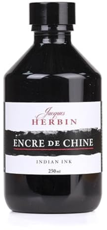 Jacques Herbin 11109T Chinatusche, 250 ml, schwarz