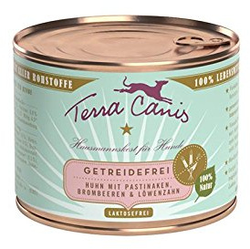 Terra Canis | Huhn mit Pastinaken mit Brombeeren & Löwenzahn, getreidefrei | 12 x 200 g