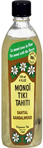Monoi Tiare Tahiti Santal Sandalwood Coconut Oil (4 Fl Oz)