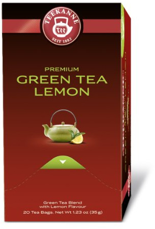 Teekanne Premium Green Tea Lemon 20 Beutel, 2er Pack (2 x 35 g Packung)