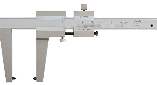 STEINLE  Bremsscheiben Messschieber 0 - 50 mm Schnabellänge: 50 mm mit Feststellschraube, Ablesung: 0,1 mm, Gewicht: 0.23