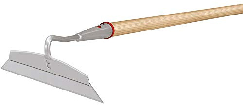 IDEAL-Profi- Dänische Rübenhacke mit auswechselbarem Stahlmesser | Silber | Pulverbeschichtet | patentiertes Adapter
