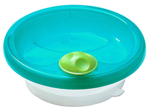 Istruzioni in lingua straniera - MAM 440001, Piatto termico per bambini con base a ventosa, Blu (petrol)