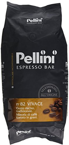 Pellini Number 82 Vivace Roasted Coffee Beans 1 kg (Pack of 2)