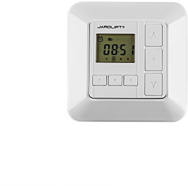 jarolift Funkwandsender 4-Kanal TDRCT 04W Funksteuerung, 433,92 MHz, Integrierte Zeitschaltuhr mit Wochenprogramm, LCD Display, 433,92 MHz