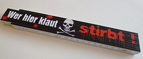 Zollstock/Meterstab 2m - Wer hier klaut stirbt!