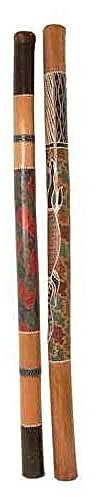 Didgeridoo aus Bambus, bemalt