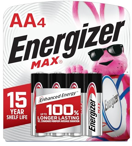 Energizer E91BP-4 Lot de 4 piles alcalines AA