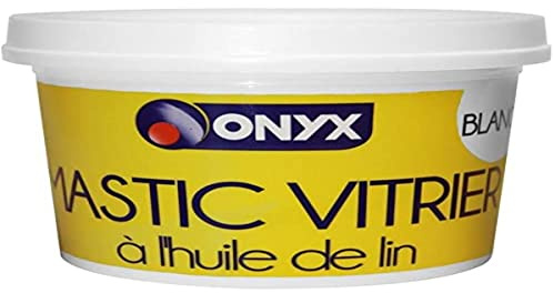 Onyx Mastic vitrier 1 kg Blanc a l'huile de lin